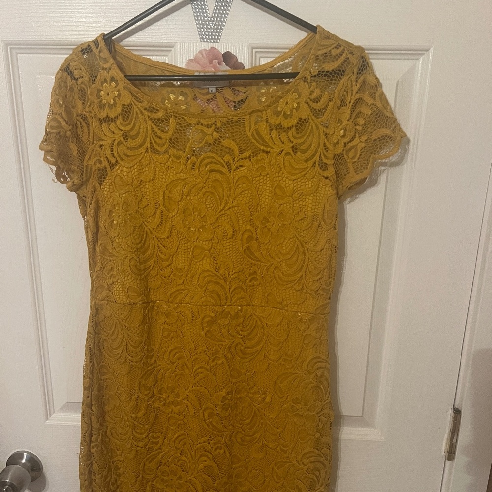 Mustard dress